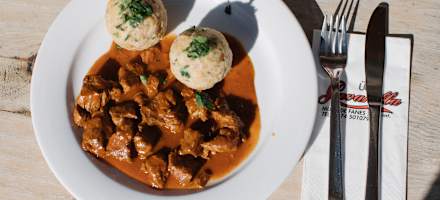 Speisen auf der Lavarellahütte