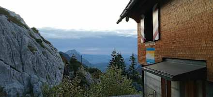 Eingangsbereich der Lidernenhütte