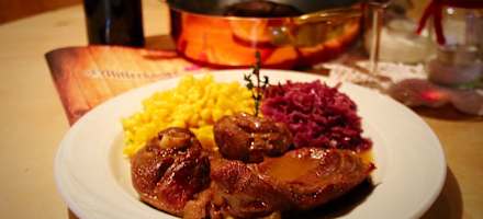 Mahlzeit auf der Mitterkaseralm