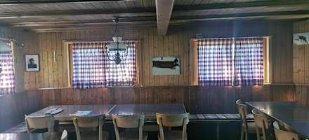 Die Stube des Naturfreundehauses Medergerfluh