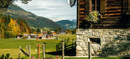Oberlandhütte mit Ausblick