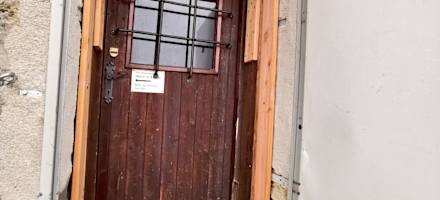 Der Eingang der Philipp-Reuter-Hütte