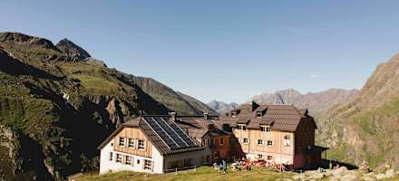 Das Taschachhaus ist vom Pitztal aus zu erreichen.