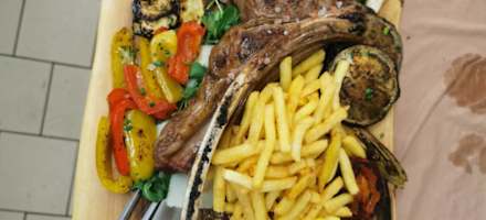 Das schmackhafte Essen von der Raschötzhütte