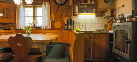 Die gemütliche Stube der Reitbichlhütte