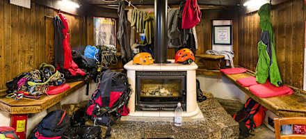 Hüttenleben in der Trevisohütte