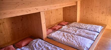 Zimmer auf der Rugghubelhütte