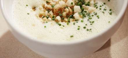 Weißweinsuppe auf der Sesvennahütte