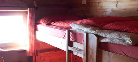 Zimmer auf der Sesvennahütte