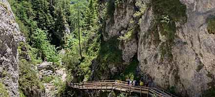 Die Silberkarhütte liegt an der gleichnamigen Klamm.