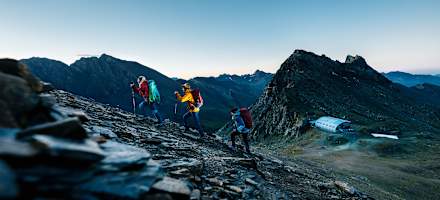 Sonnenaufgang auf der Stüdlhütte