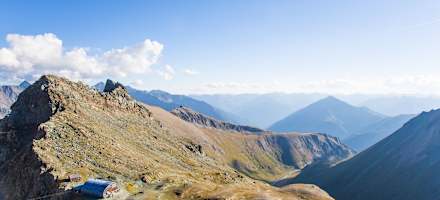 Perfekter Ausblick in die umliegende Bergwelt