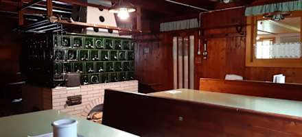 Innenraum der Hütte