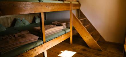 Zimmer auf der Tölzer Hütte