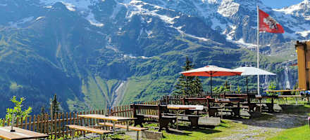 Berggasthaus Tschingelhorn - Terrasse