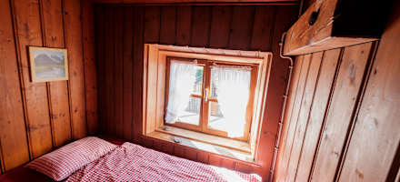 Einzelzimmer auf der Weilheimer Hütte