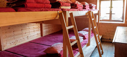 Zimmer auf der Weilheimer Hütte