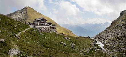 Die Wedelhütte oberhalb von Kaltenbach im Zillertal.