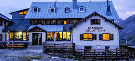 Die Zufallhütte in Martell