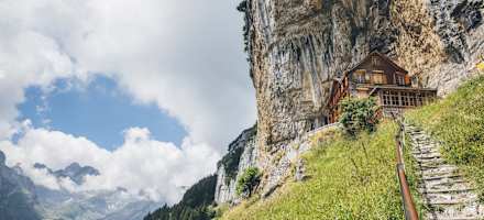 Die letzten Meter zum Wildkirchli