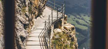 Blick aus dem Berggasthof