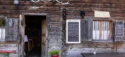 Eingangsbereich der Aldranser Alm