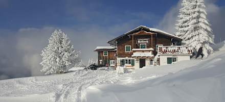 Alpengasthof Rellseck im Winter