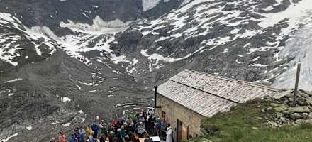 Bergmesse bei der Alten Prager Hütte