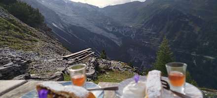 Apfelstrudel auf der Berglhütte
