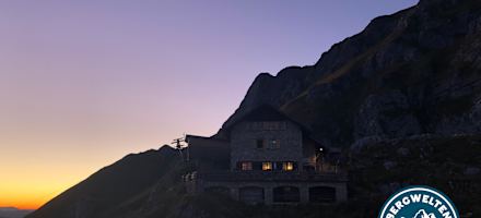 Die Bad Kissinger Huette am Südwesthang des Aggensteins