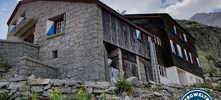 Die Bächlitalhütte.