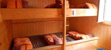 Auf der Blaechitalhuette stehen 75 Schlafplaetze zur Verfuegung.