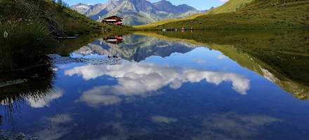 Die Bergseehütte auf 2.182 m