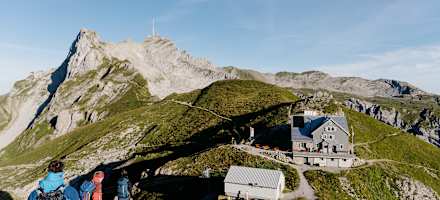 Kurz vor dem Berggasthaus Rotsteinpass
