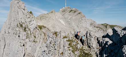 Am Lisengrat zum Berggasthaus Rotsteinpass