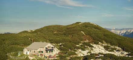 Blick auf die Rieder Hütte