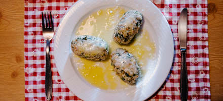 Spinatknödel am Furtschaglhaus