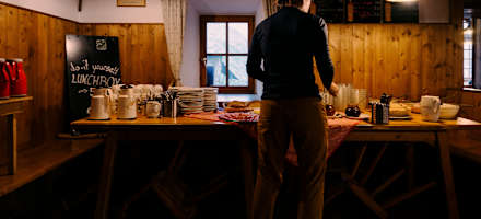 Frühstücksbuffet am Furtschaglhaus