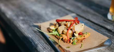 Jause im Berggasthaus Resterhöhe