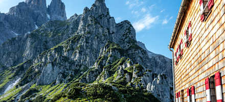 Blick von der Hofpürglhütte auf die Große Bischofsmütze