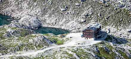 Karlsbader Hütte in den Linzer Dolomiten