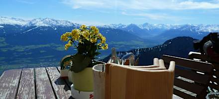 Die Bettelwurfhütte besticht durch ihre grandiose Aussicht. 