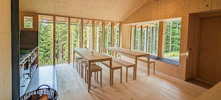 Die Hütte im Inneren