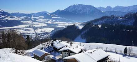 Blick auf den Berggasthof Hocheck