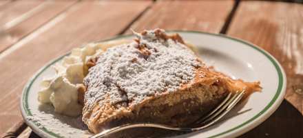 Apfelstrudel auf der Bockhartseehütte