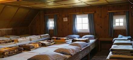 Das Bettenlager der Brendlhütte