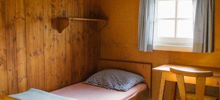 Ein Zimmer auf der Brendlhütte