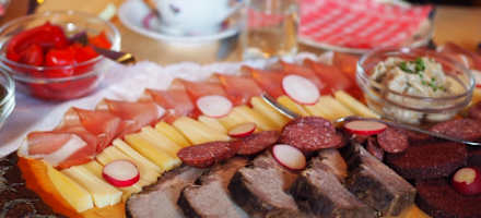 Bretteljause auf der Gaudeamushütte