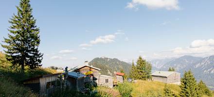 Die Brunnenkopfhäuser auf 1.602 m