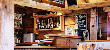 Die Küche der Buchberghütte